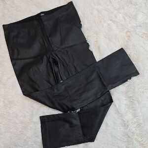 Aqua Faux Leather Pants/Leggings Women's Size M